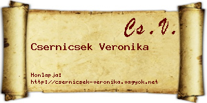 Csernicsek Veronika névjegykártya