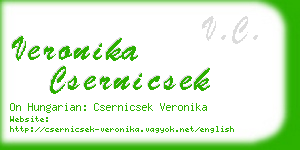 veronika csernicsek business card